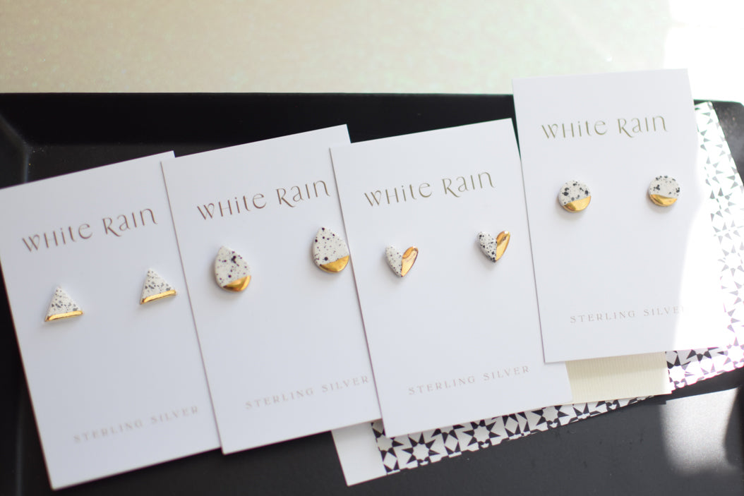 Perfectly Imperfect  **SECONDS EARRING SALE** Spotty Studs