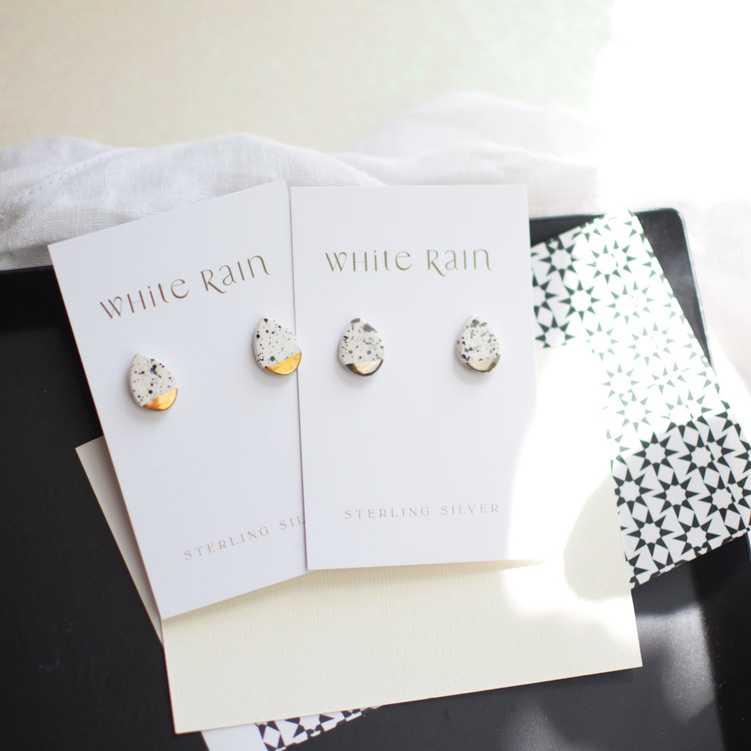 Perfectly Imperfect  **SECONDS EARRING SALE** Spotty Studs