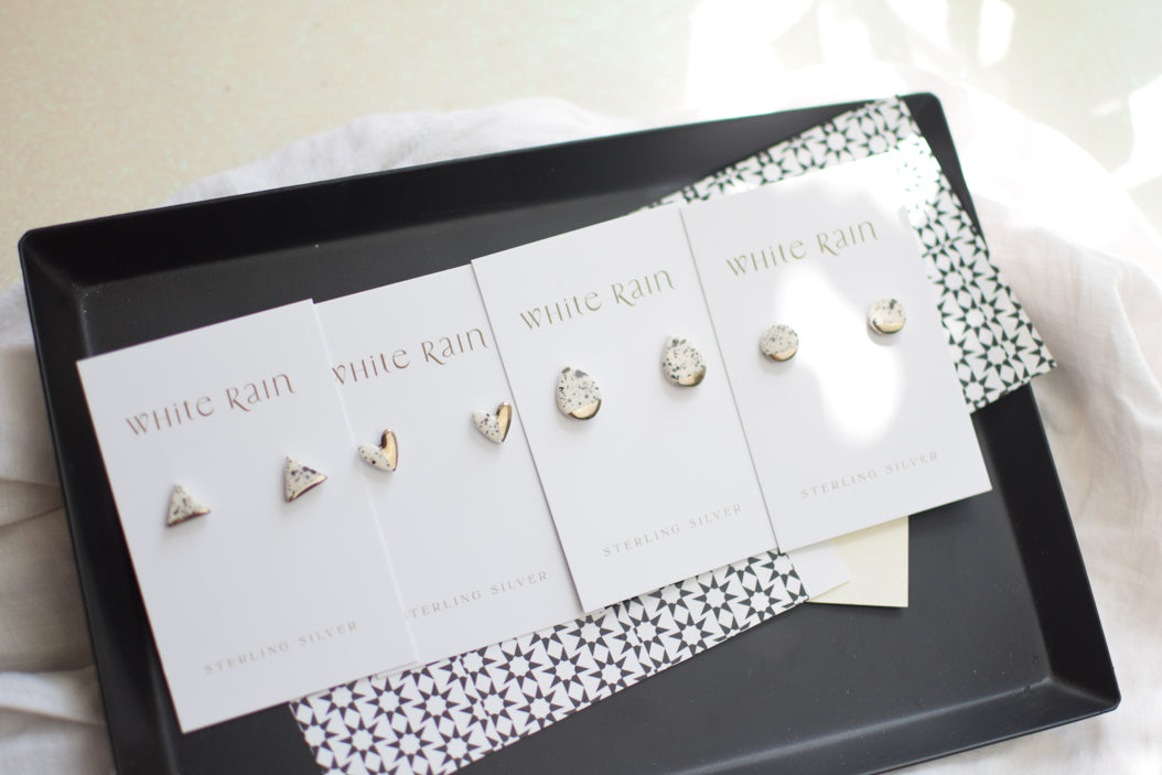 Perfectly Imperfect  **SECONDS EARRING SALE** Spotty Studs